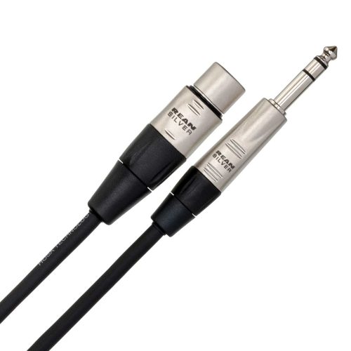 Hosa Pro Interconnect Cable XLRF to 1/4in TRS - 0.5m